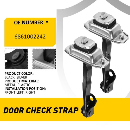 Rear door hinge stop check - rear,