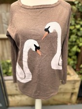 Sugarhill Boutique Swan Jumper. Size 14. Brown.