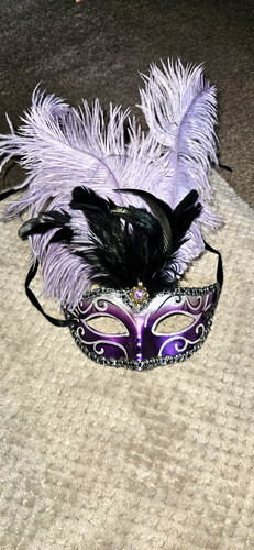 Purple silver masquerade - &,