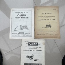 Harrison-8bt -16r/beacon trailer mowers/instructions/& parts 3 x manuals 1935-48