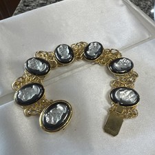 Vintage Cameo Panel Bracelet