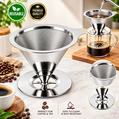 Reusable coffee filter holder - coffee,