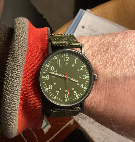 Army field watch 1970 s - army,