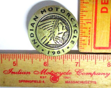 Indian screw-back concho old