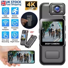 WiFi 4K Camera Camcorder 1080P Body Police Cam With Audio Video DVR IR Night Cam
