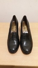 Barker Earls Barton Womens Black Court Shoes UK 8