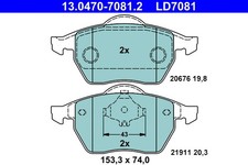 FRONT BRAKE PAD SET DISC BRAKE