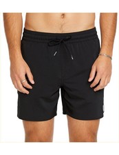Volcom Lido Solid Trunk 16 Elasticated Boardshorts Black men