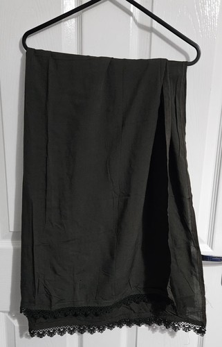 Soft linen black full length - linen,