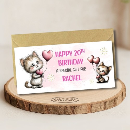Cats birthday money wallet - money,
