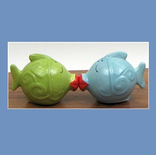 Decorative ceramic kissing - decorative,