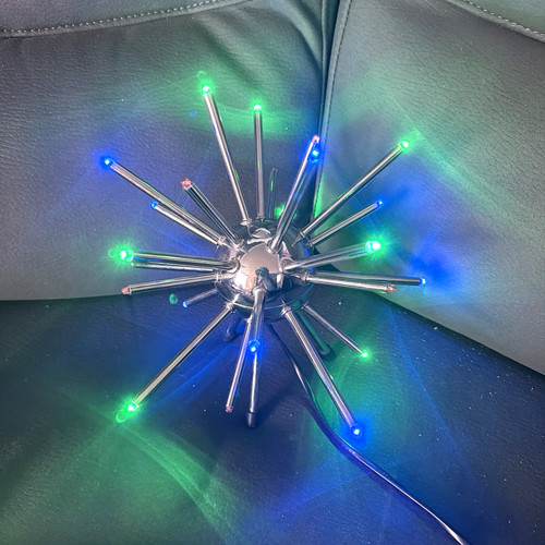 Silver chrome sputnik - silver,