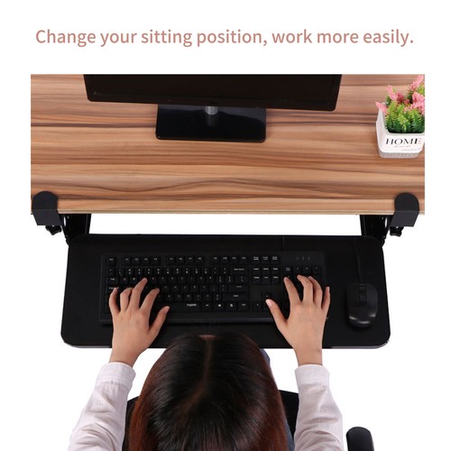 Under desk keyboard tray - under,