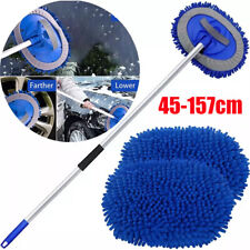 62" Telescopic Extending Fed Car Washing Motorhome Caravan Window Cleaning Brush