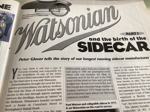 Watsonian sidecar motorcycle - watsonian,