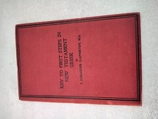 KEY TO FIRST STEPS IN NEW TESTAMENT GREEK J A Clapperton KELLY 1901 ANTIQUE BOOK