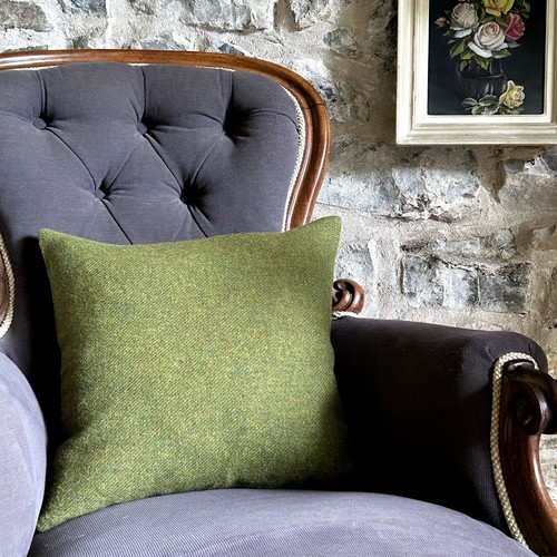 Harris tweed olive 45cm - tweed,