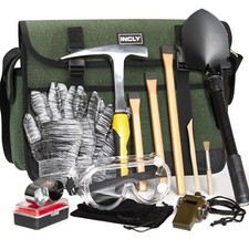 Versatile 15 PCS Geology Tools Kit for Rock Hounding, Gold Mining & Prospecting
