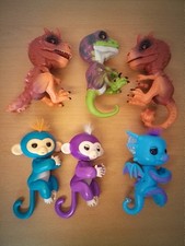 Wowwee Fingerlings Monkeys, Dragon, Dinosaur's X 6 Bundle  VGC ❤️ CHARITY 