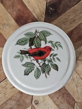 ceramic Scarlet Tanager bird