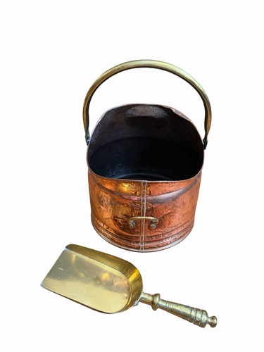 Antique copper brass coal - copper/brass,