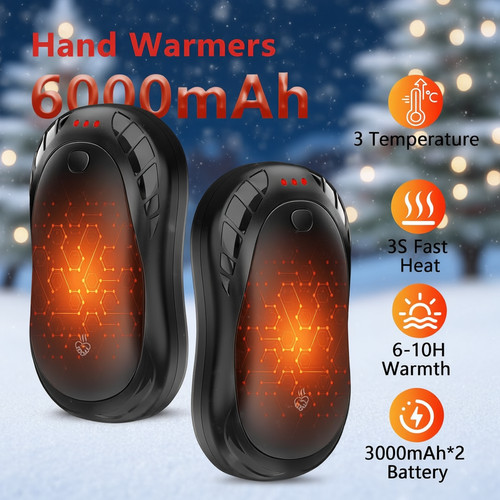 2pcs rechargeable hand warmers - 2pcs,