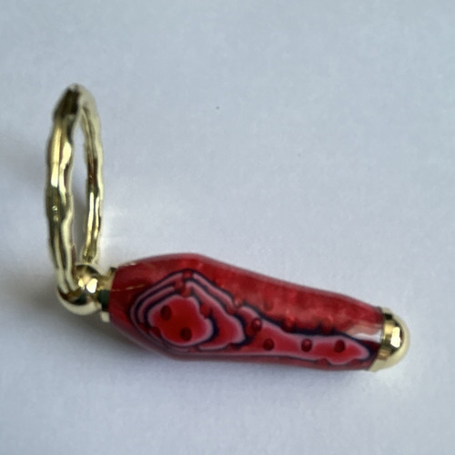 Red opalescent acrylic - opalescent,
