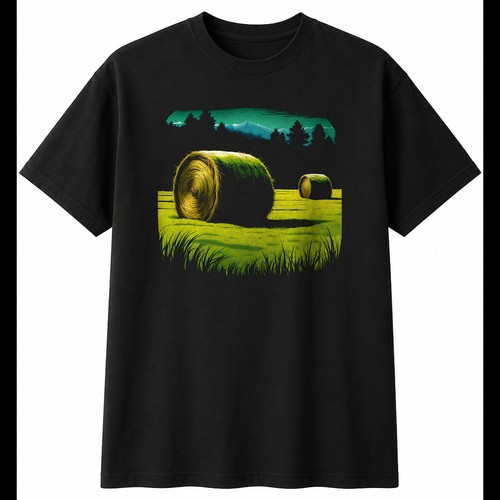 Airbrush hay bales the - hay,