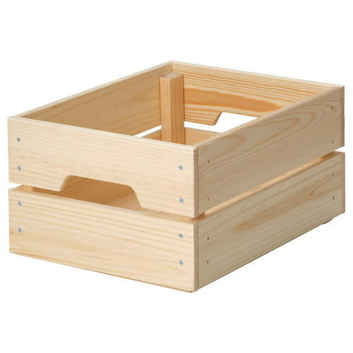 Ikea knagglig wooden crate - ikea,