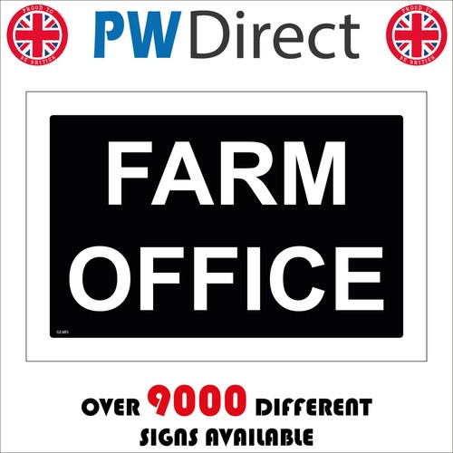 Sign farm office - office, barn