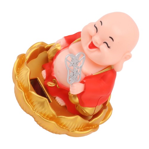 Solar monk car decoration - monk,