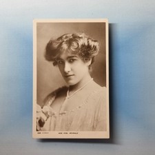 Edwardian Actress Postcard 1905 Real Photo Sybil Arundale Pearls Updo