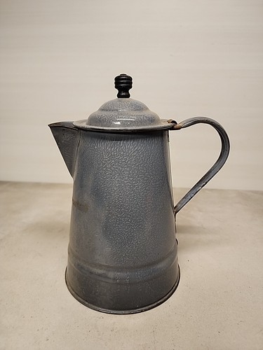 Antique graniteware coffee pot - graniteware,