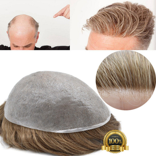 Mens toupee invisible real - invisible,