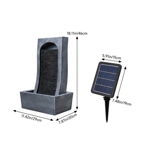 Solar power garden water - power,