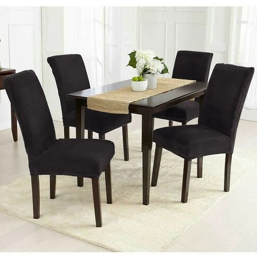 Stretch velvet chair covers - velvet,