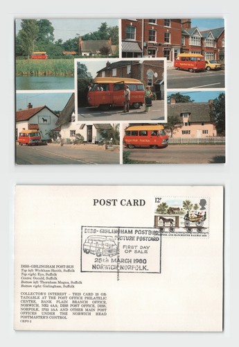 Postcard royal mail post - postcard, bus