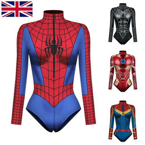 Women black venom spiderman - black,