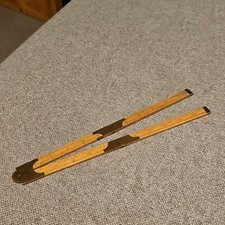 Vintage Rare Boxwood & Brass