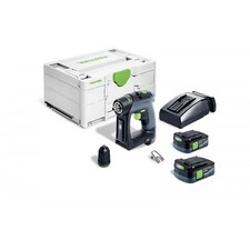 Festool 576866 CXS12 2,5 12v Cordless Drill 2 x 2.5ah Batteries, Charger