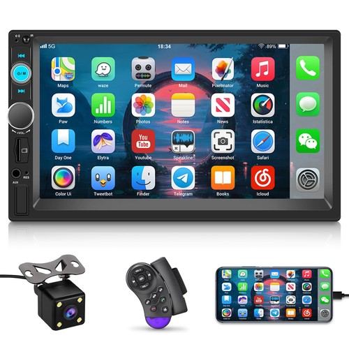 Double din car stereo - stereo, with