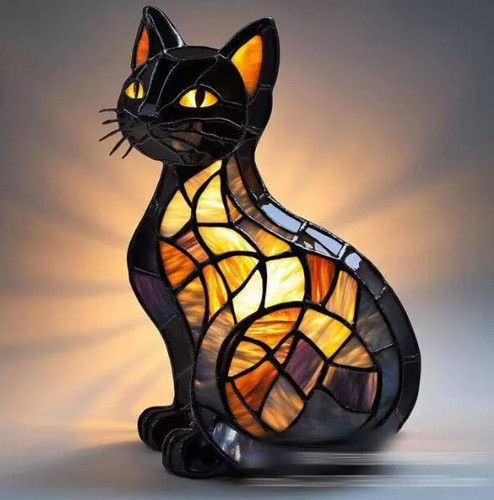 Resin dog led night light - dog, lamp