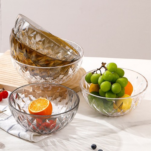 Transparent 22cm salad bowl - salad,