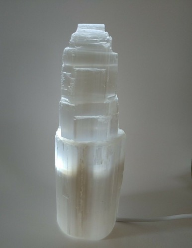 Selenite tower crystal lamp - selenite,