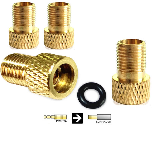 Brass adaptor presta - x,