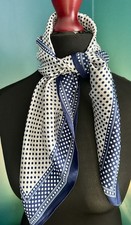 Elegant Navy & White Polka Dot
