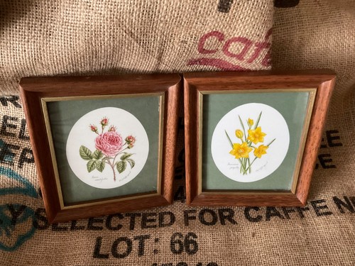 Vintage small wood framed
