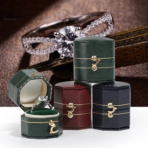 Leather ring engagement - leather,