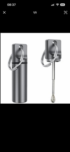 Powder container metal grey - powder,