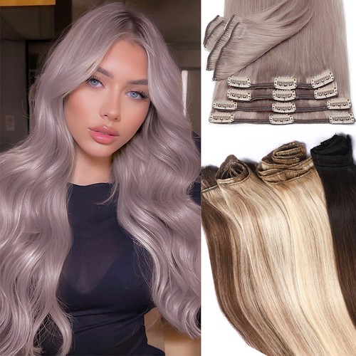 8pcs thick 100 clip - in, remy